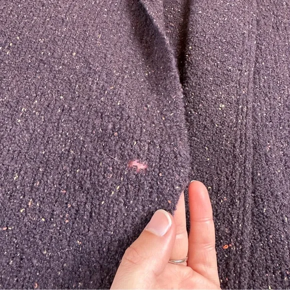 Eileen Fisher boucle hooded long cardigan - Picture 7 of 8